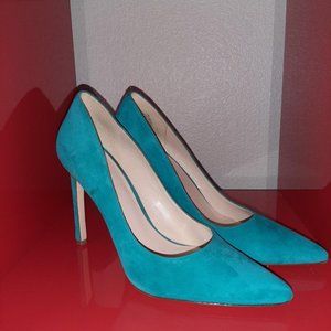 Nine West Turquoise Stiletto heel suede shoes size 11